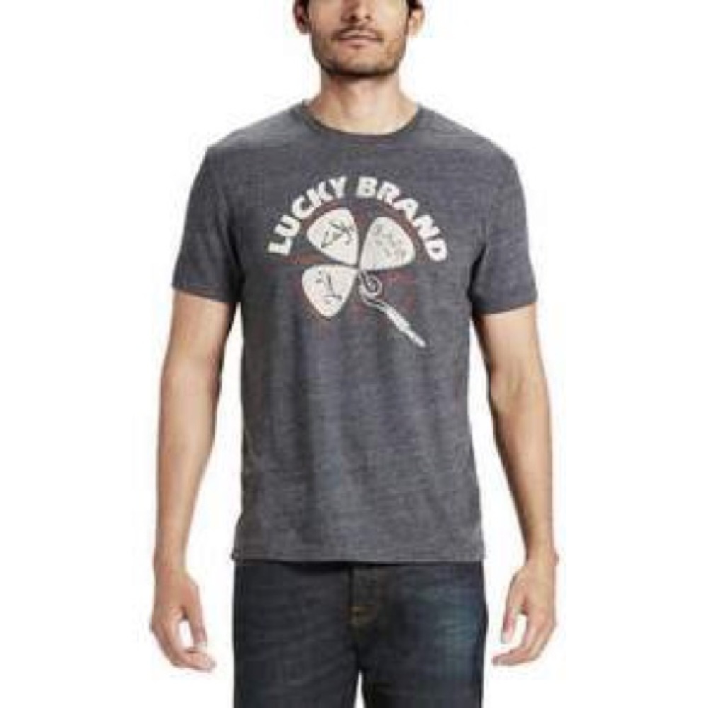 Gray Lucky Brand Graphic T-Shirt